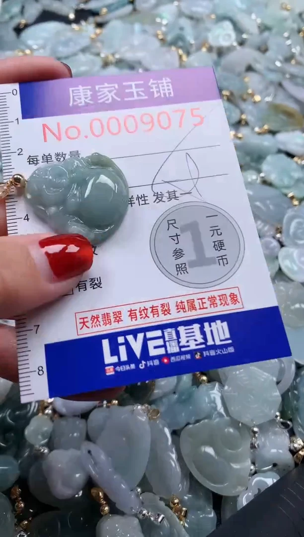 翡翠未镶嵌吊坠(不含链)9075