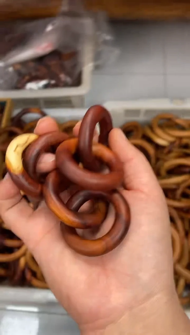 【闪购商品】木老桃木小乾坤圈带花纹随机发