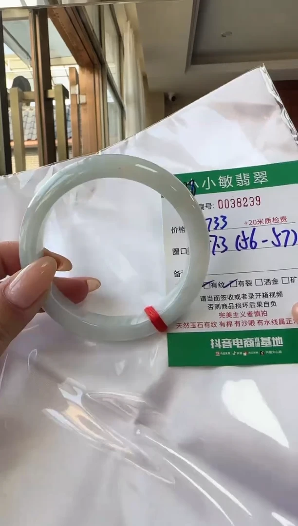 未镶嵌手镯翡翠A货手镯/微瑕