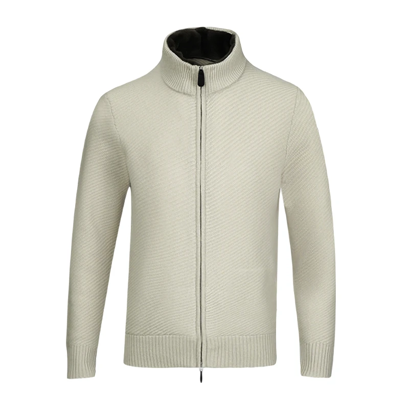 （高端黑标）Harvey小山羊绒夹克水diao绒领95246