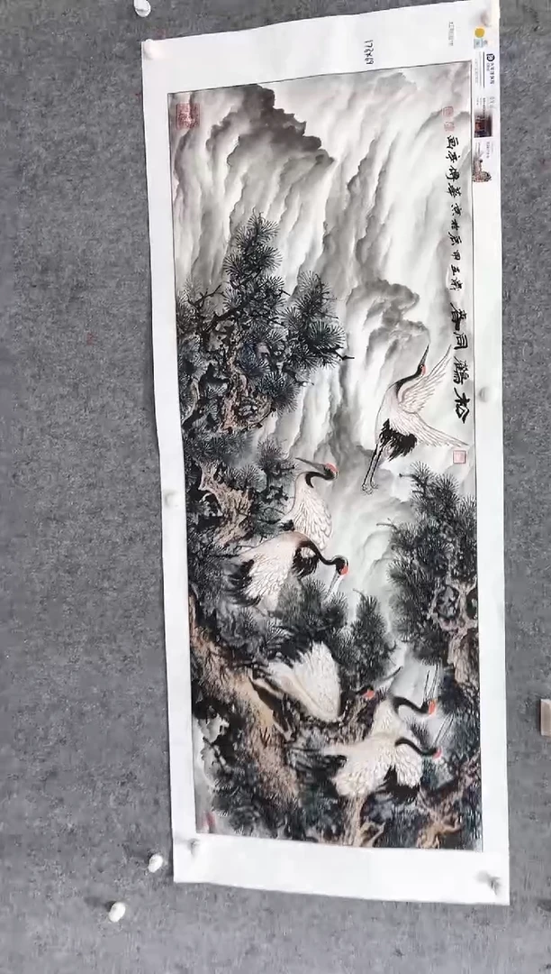 国画张传亭老师的红袍作品