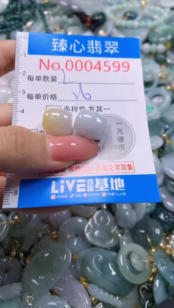 翡翠未镶嵌颈饰4599