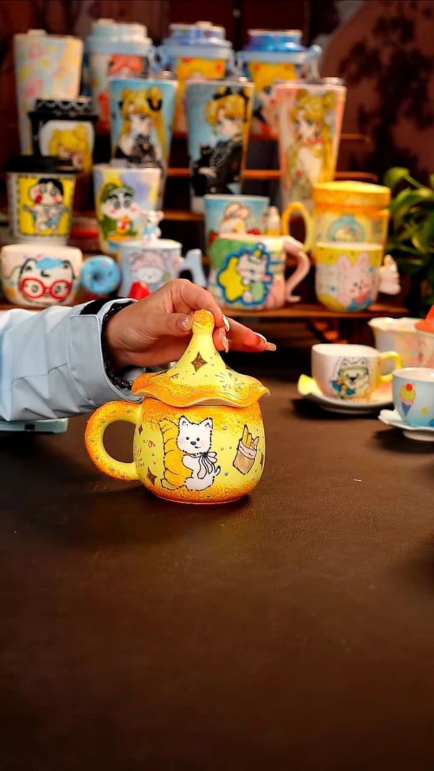 景德镇全手工手绘杯杯