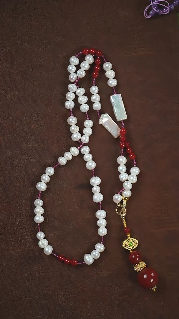 淡水珍珠未镶嵌颈饰巴洛克@@x414