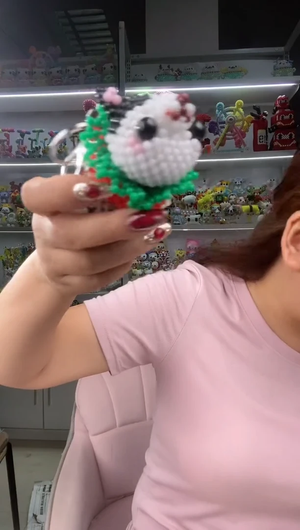 亚克力0904卡4糖果珠汉堡猫材料包1套