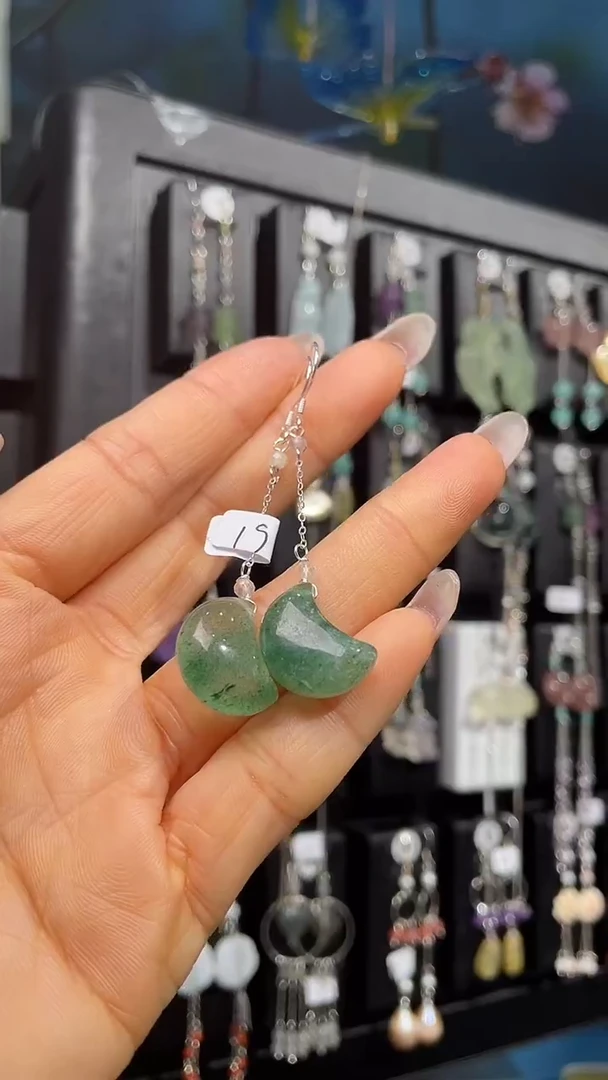 银S925镶嵌耳饰紫晶哈* 哈哈首单85折