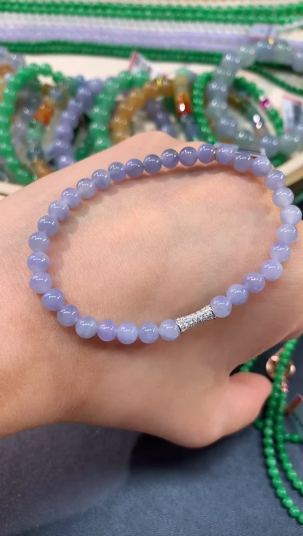 未镶嵌手串翡翠A36|3980