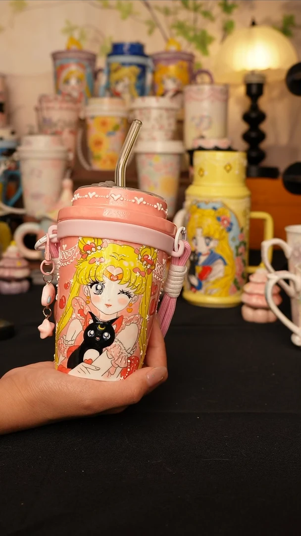 陶景德镇手绘的杯子