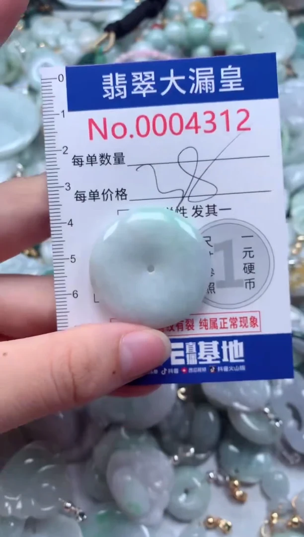 翡翠未镶嵌吊坠(不含链)4312