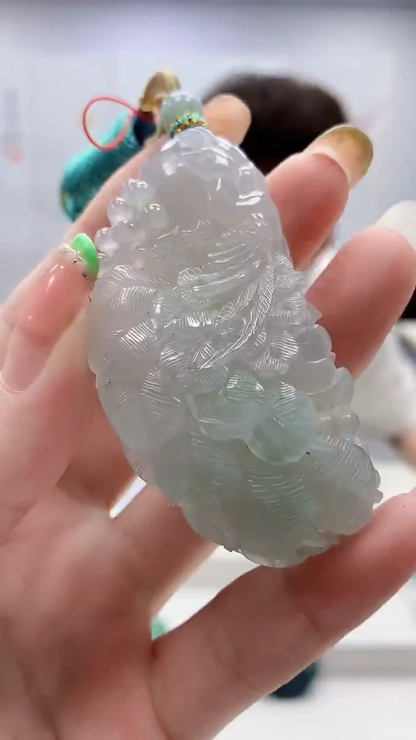 未镶嵌定制翡翠4868ry-毛货挂件170