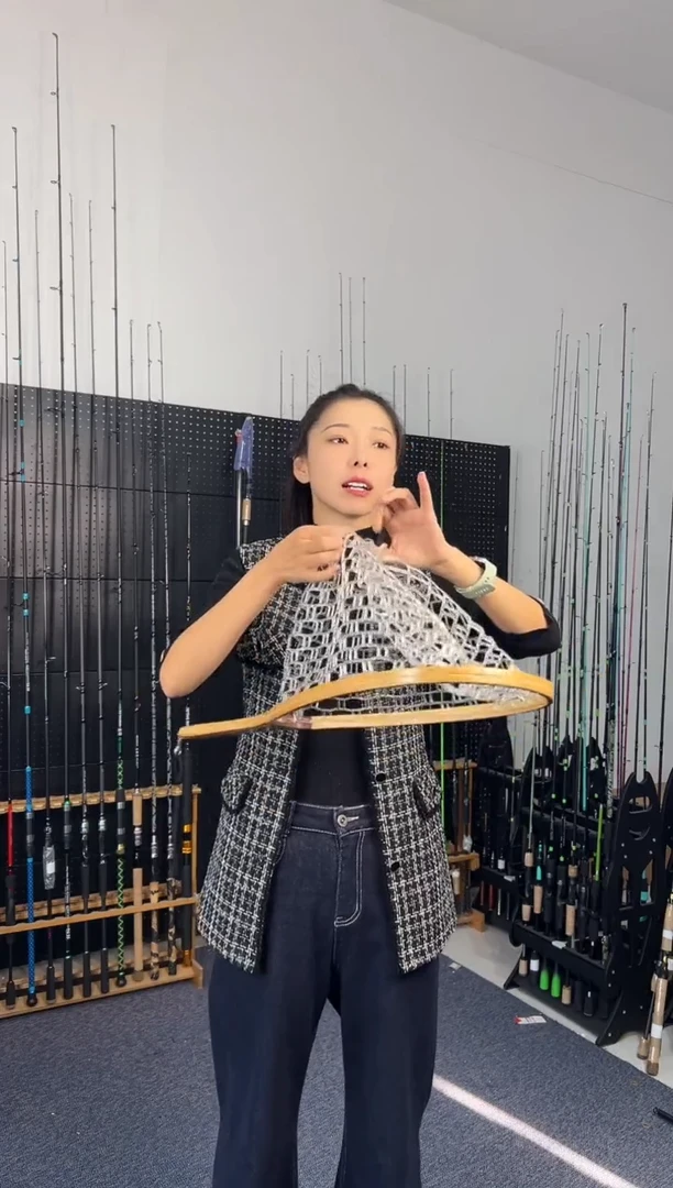 1.8m以下碳素实木硅胶路亚抄网杆（瑕疵尾货竿，没有售后，介意勿拍）