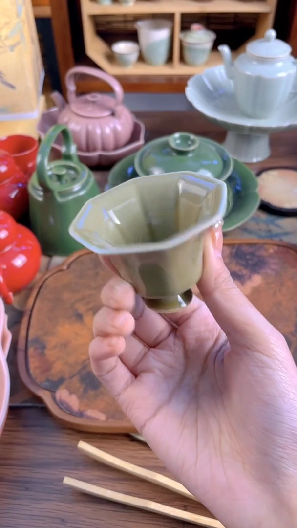 【闪购商品】微瑕余甘色竹雨杯