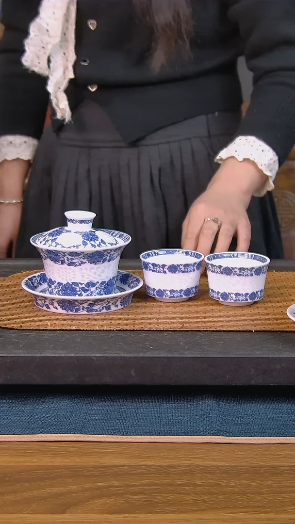 简装家用款3件套 老陶泥开片纹陶瓷茶具