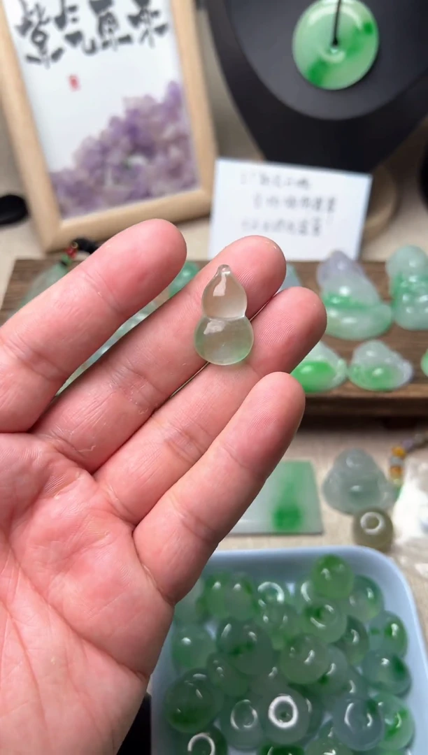 颈饰未镶嵌翡翠所见即所得，一图一物