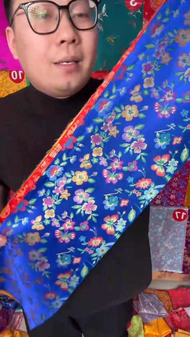 混纺3块布条，       1号