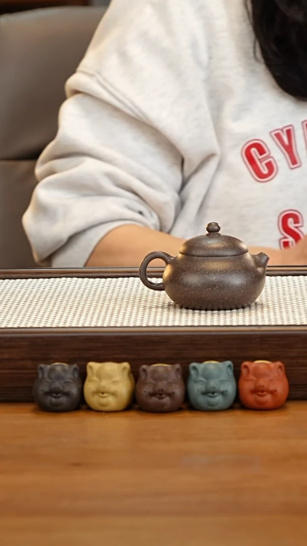 【闪购商品】紫砂茶壶天青文旦80cc