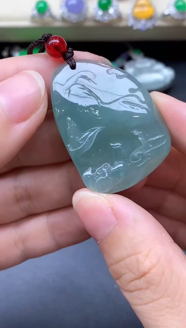 颈饰未镶嵌翡翠108-中国好珍宝