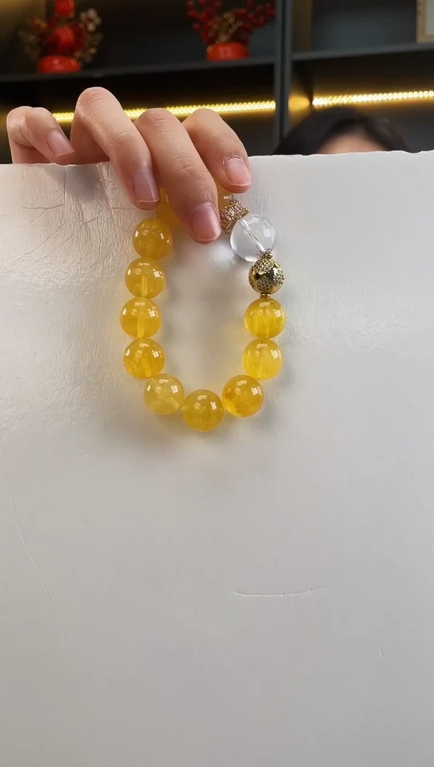 未镶嵌手链水晶黄石手串多样性发其一