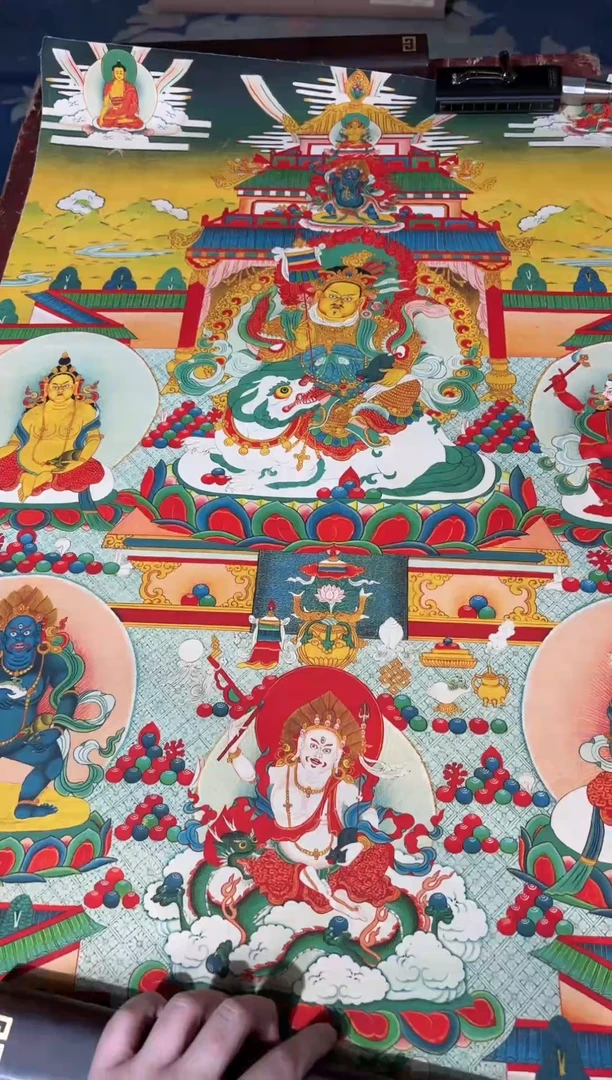 卷轴画龙妹唐卡直播tk16