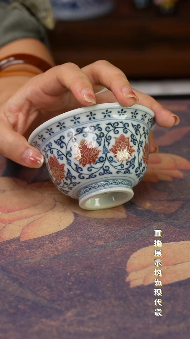 景德镇纯手工手绘陶瓷杯