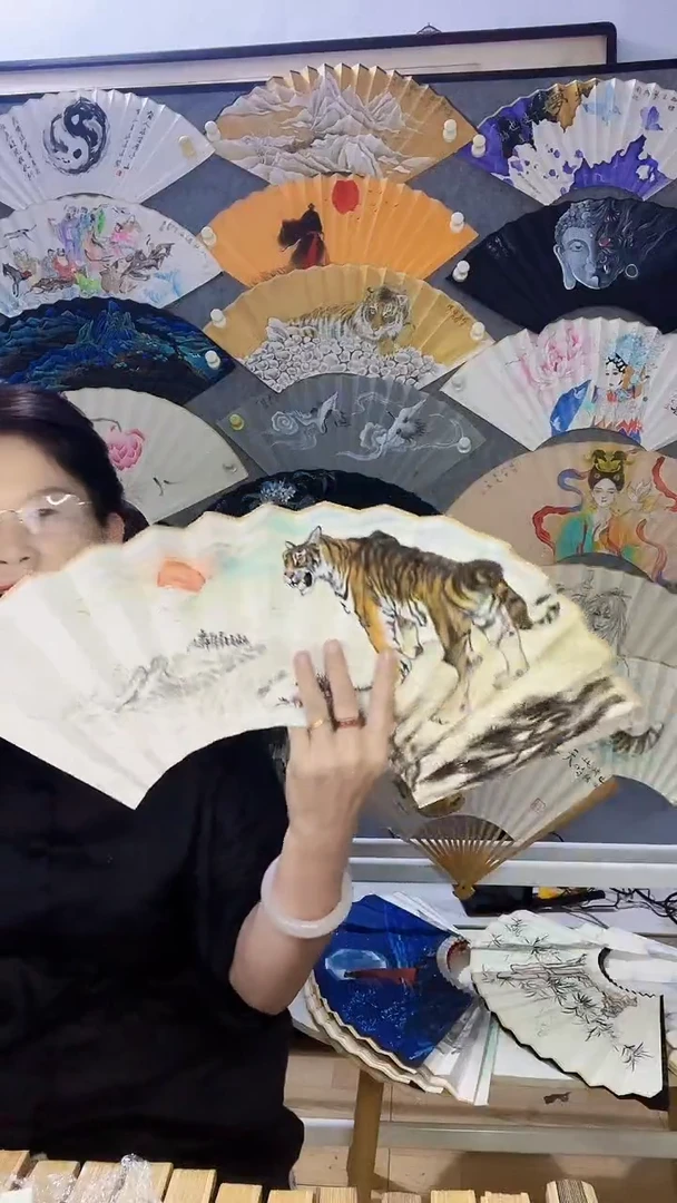 扇子十寸十五方玉竹折扇