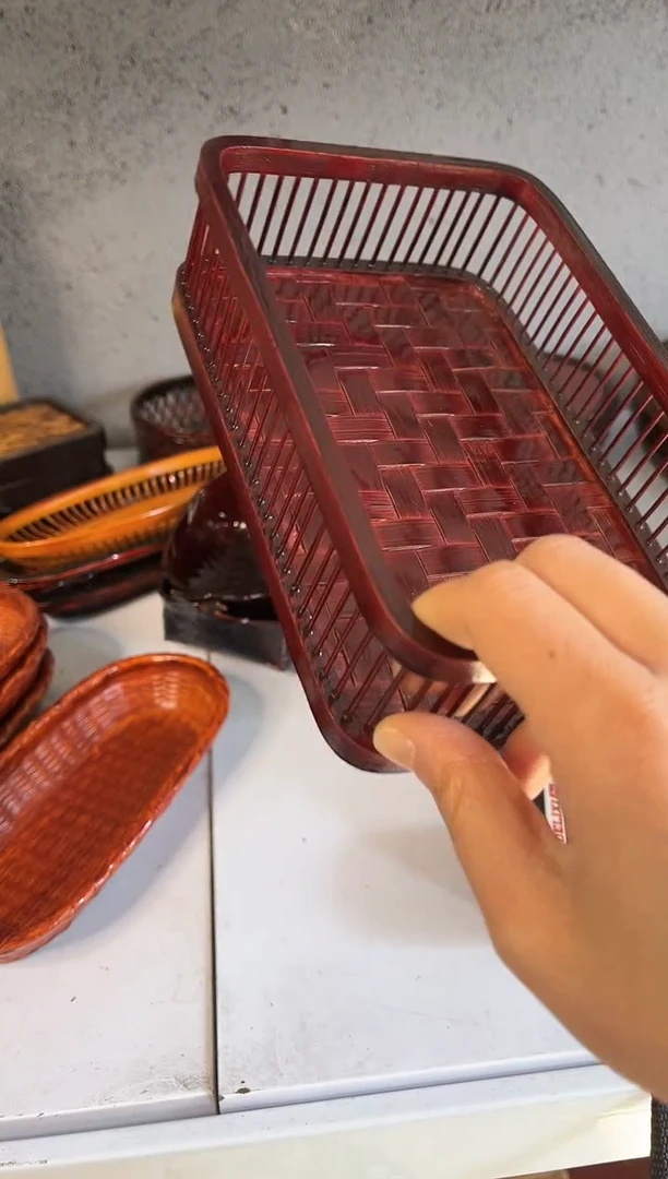 【闪购商品】18*12厘米 深棕色竹编收纳