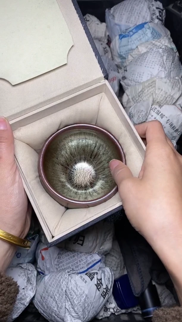 【闪购商品】茶盏金丝万缕 盏三疯建盏茶器