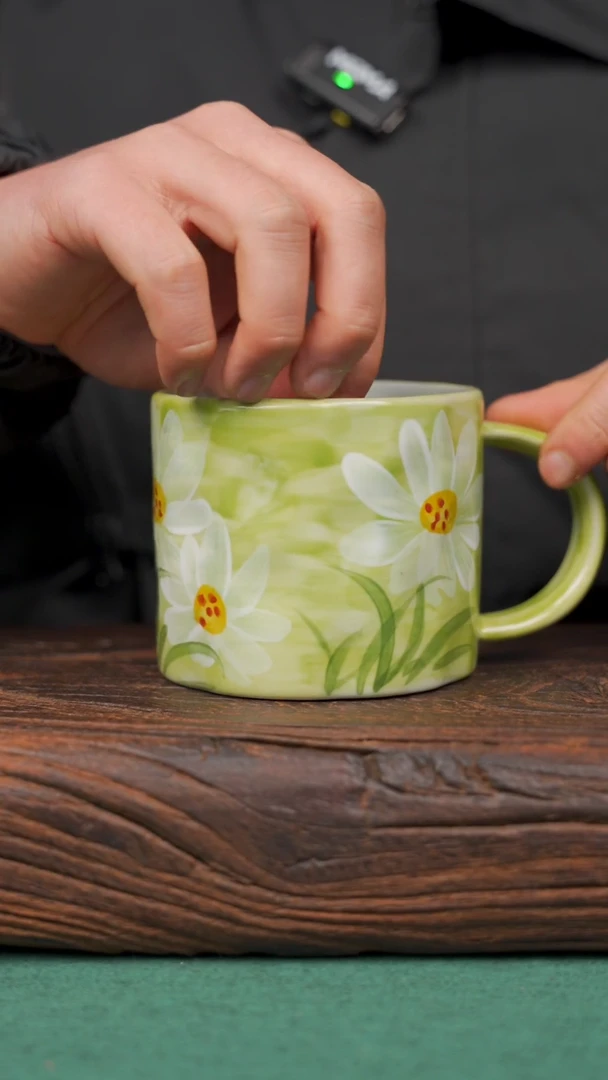 【闪购商品】瓷片81景德镇杯釉下手工手绘瓷器