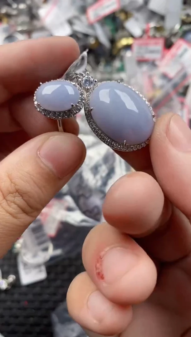 银S925镶嵌戒指翡翠333333  3