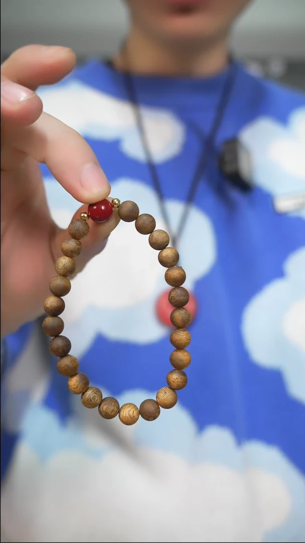 【闪购商品】沉香手串莺歌绿棋楠0.8圆珠