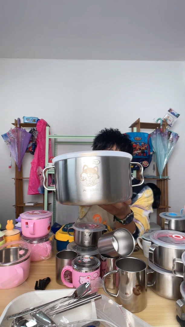 不锈钢900ML双把手碗