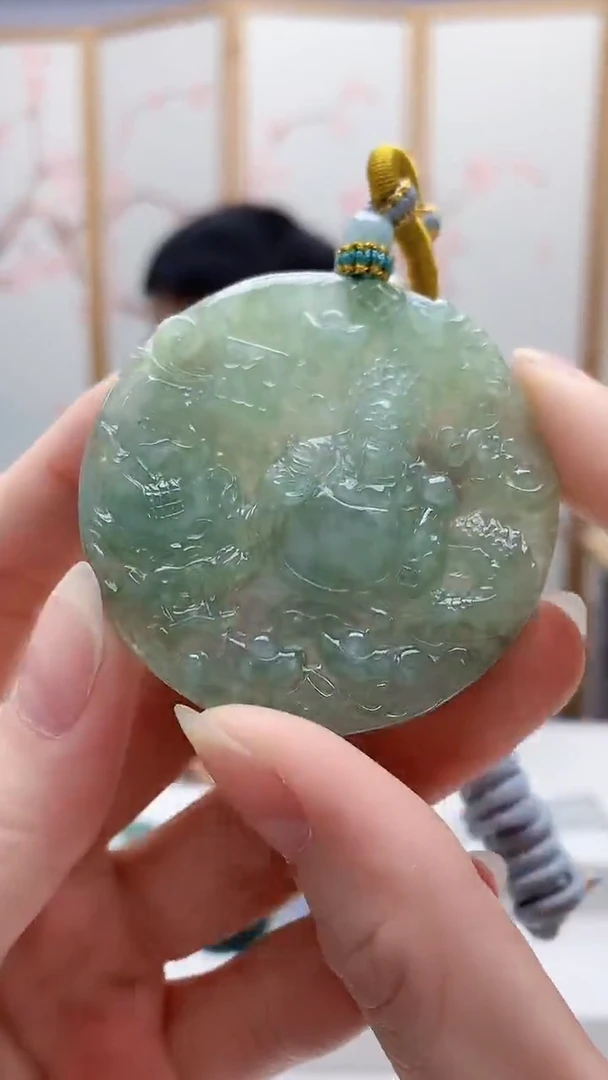 未镶嵌定制翡翠5129ry-毛货挂件43