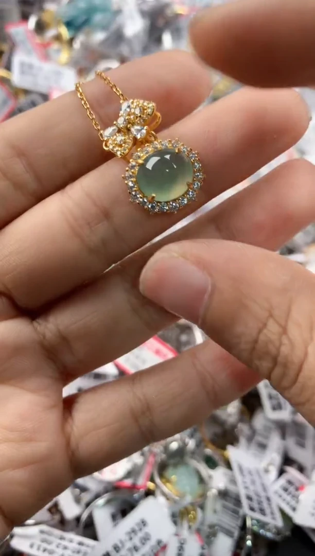 银S925镶嵌戒指翡翠777     10