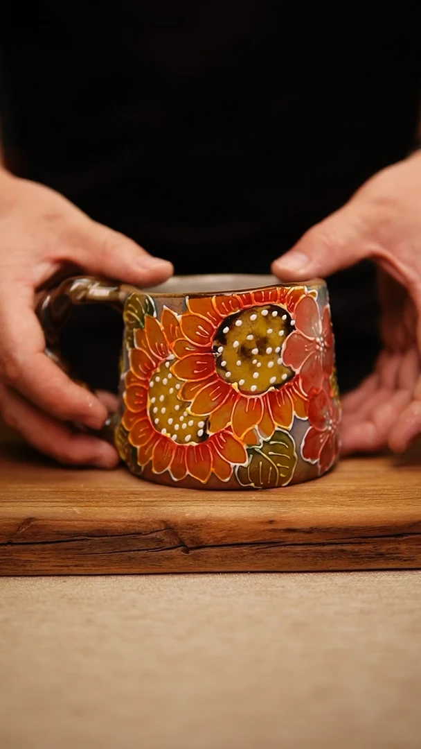 @@陶园瓷舍@@纯手工手绘@高温釉下彩