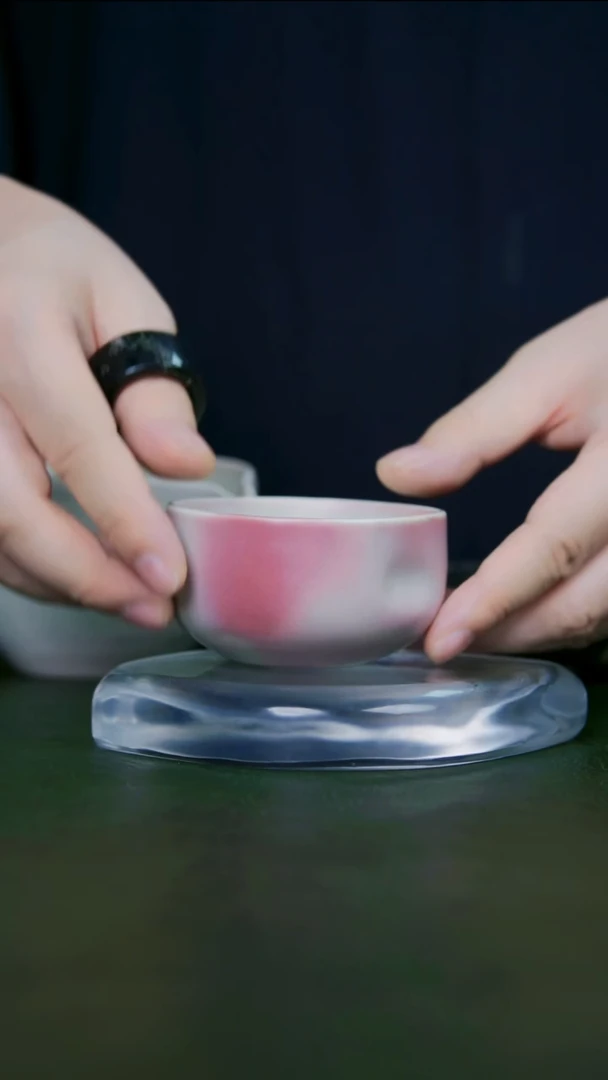 老师手工作品，钧瓷杯子 一物一拍