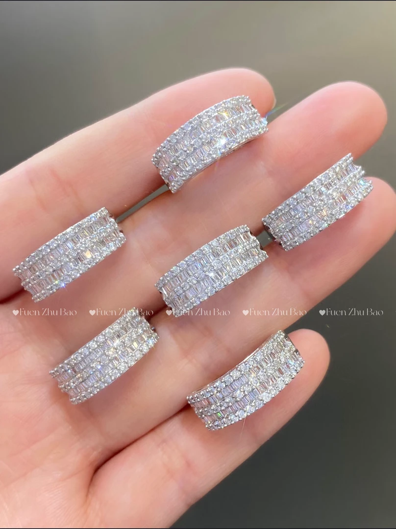 【富恩珠宝】重金 ZSDJ0263 P璀璨星河双排戒（多样性发其一）