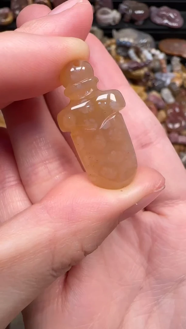 颈饰未镶嵌硅化珊瑚（珊瑚玉）608
