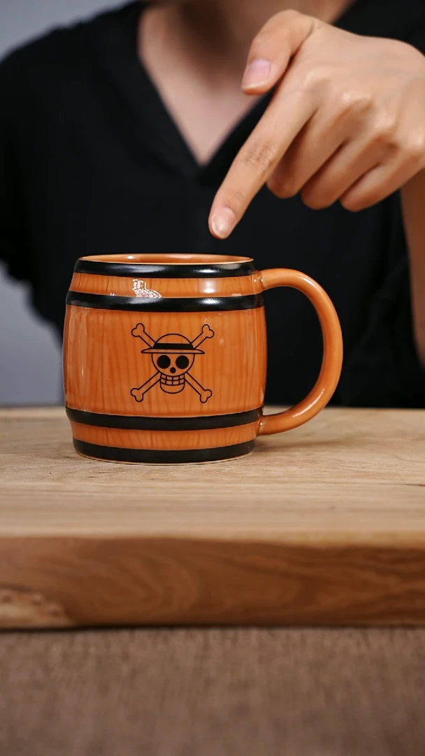 摆件景德镇卡通陶瓷杯