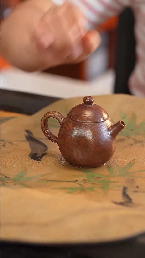 茶壶紫砂原矿手工制作100cc
