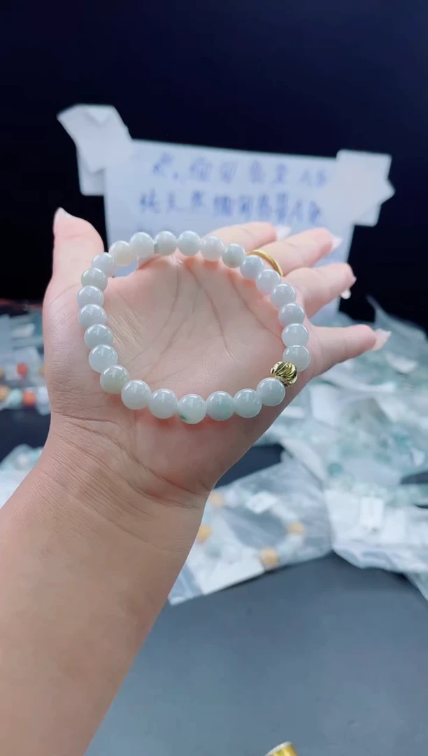 未镶嵌戒指翡翠珠串8.2