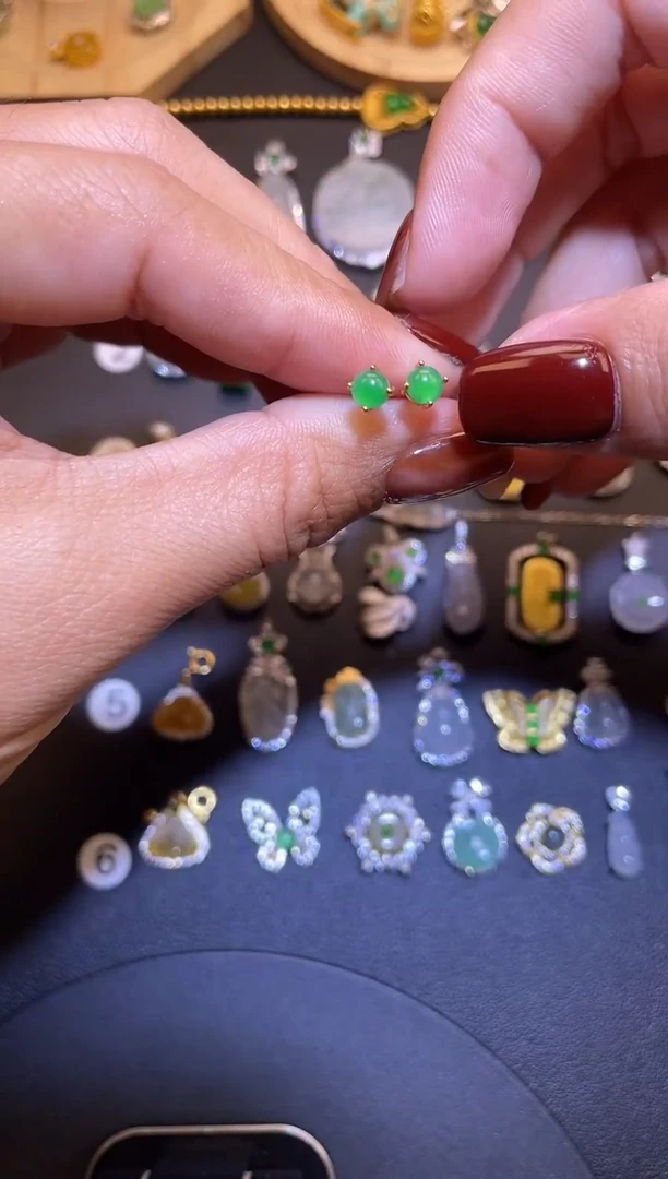 吊坠(不含链)银S925镶嵌翡翠1