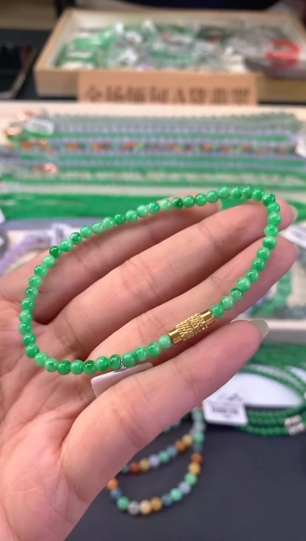 未镶嵌手串翡翠A363|2500