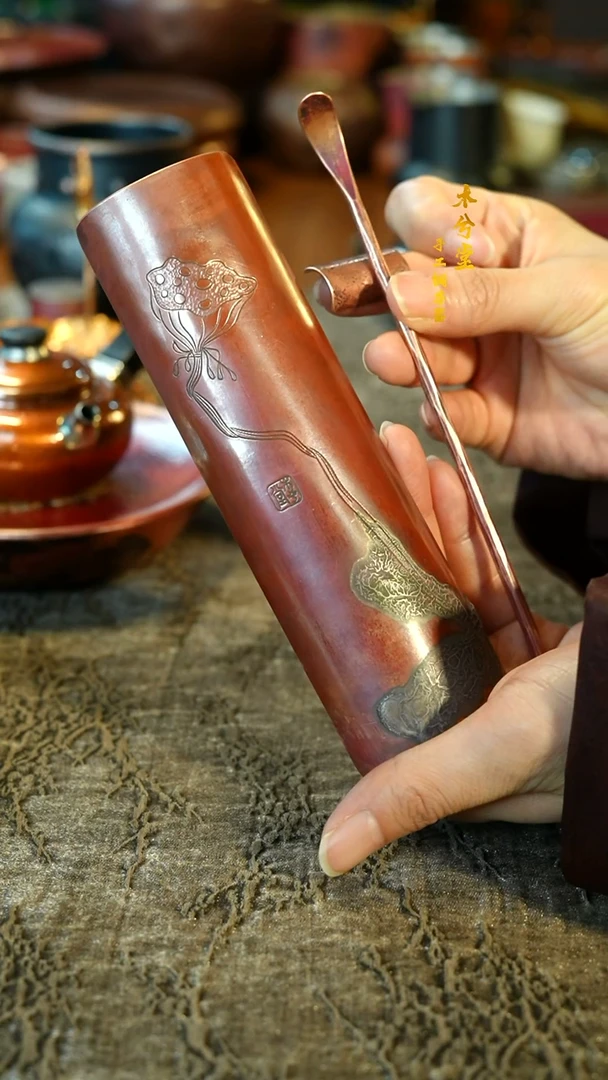 【闪购商品】融银茶则三件套铜