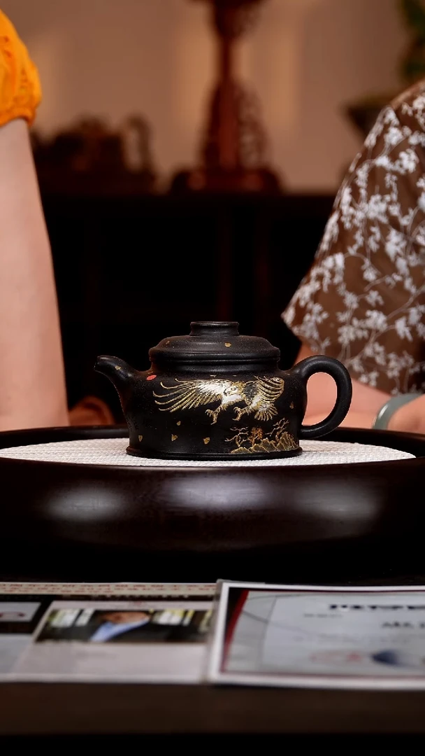 茶壶紫砂HHQ23云雾沉香泥鹏程万里350cc