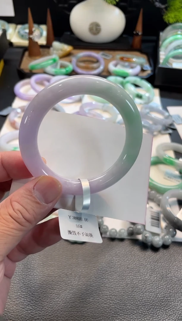 未镶嵌手镯翡翠38号链接 55圆条