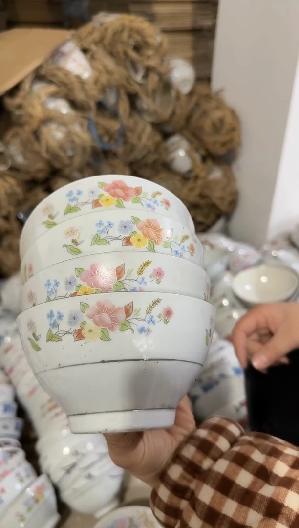 【闪购商品】摆件碗盘杯12.7厘米矿点凸瓷失圆介意勿拍