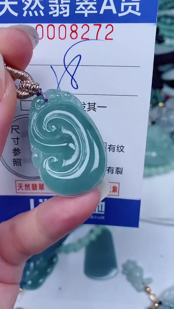 翡翠未镶嵌颈饰00008272
