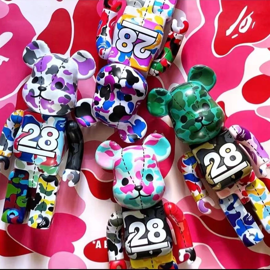 【山哥ST】bearbrick积木熊bape28周年 1/2/3/4四款可选 400%