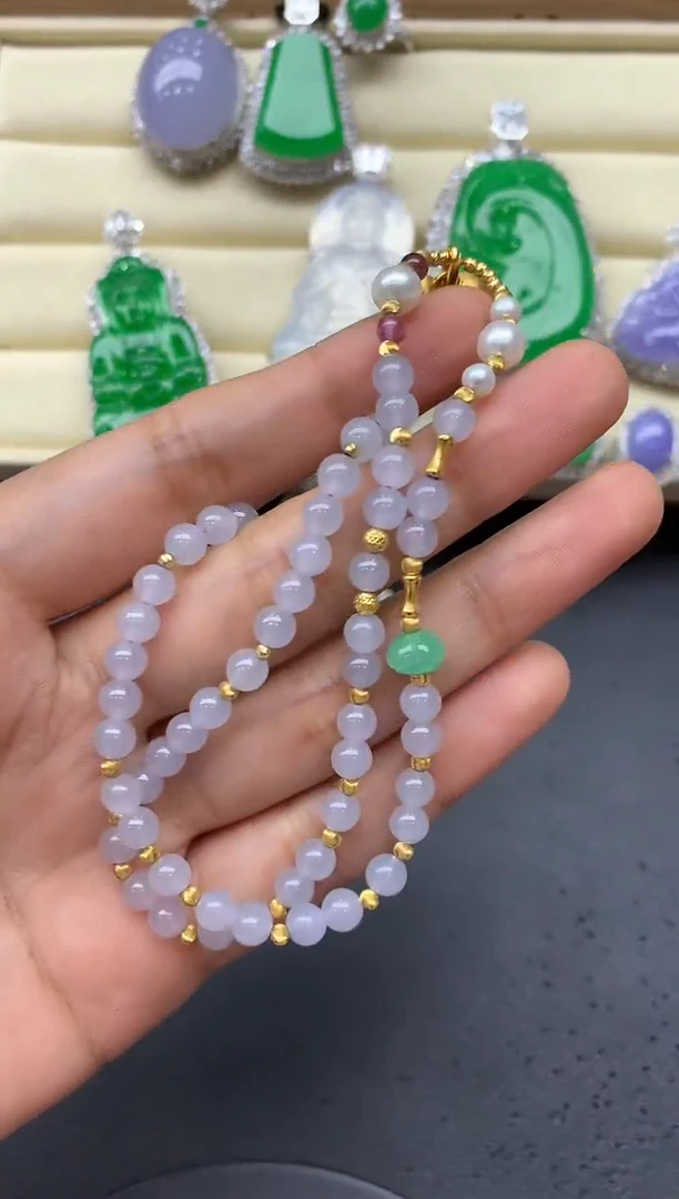 翡翠未镶嵌颈饰292-中国好珍宝