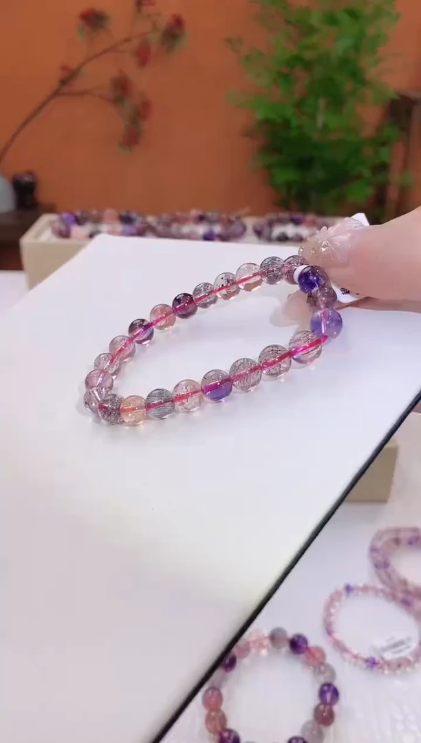 【闪购商品】水晶手链未镶嵌超七单圈8*多样性发货一件